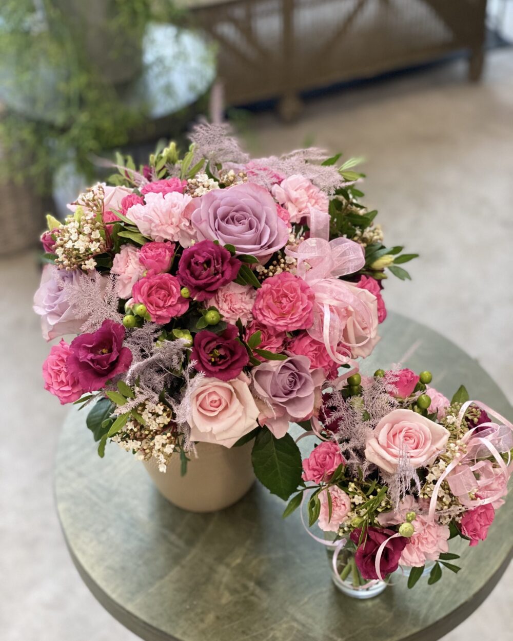 Ema ja lapse kimp (roosa)