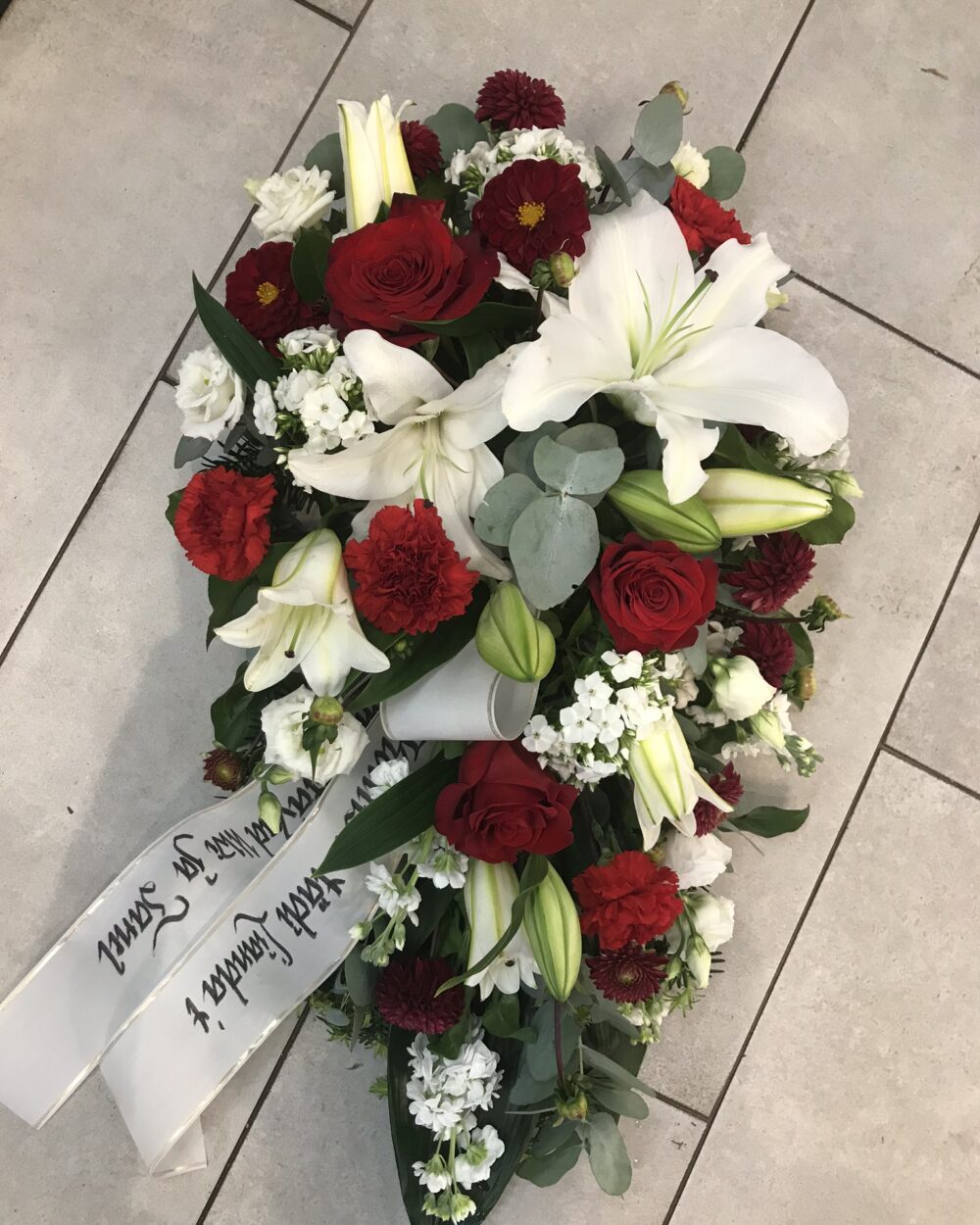 Leinakimp (valge/punane)